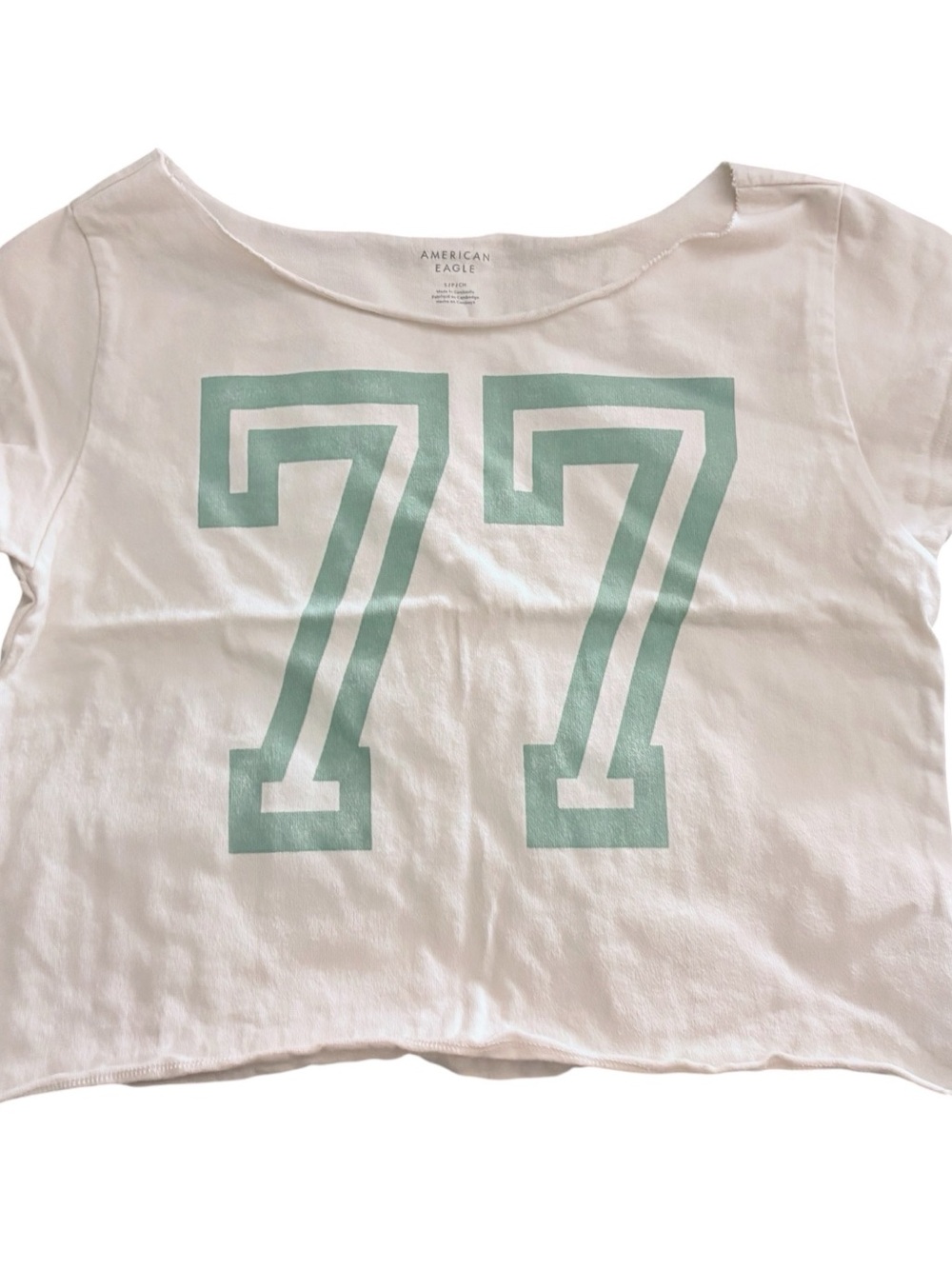 SUMMER SALE! American Eagle Outfitters White Cropped Tee